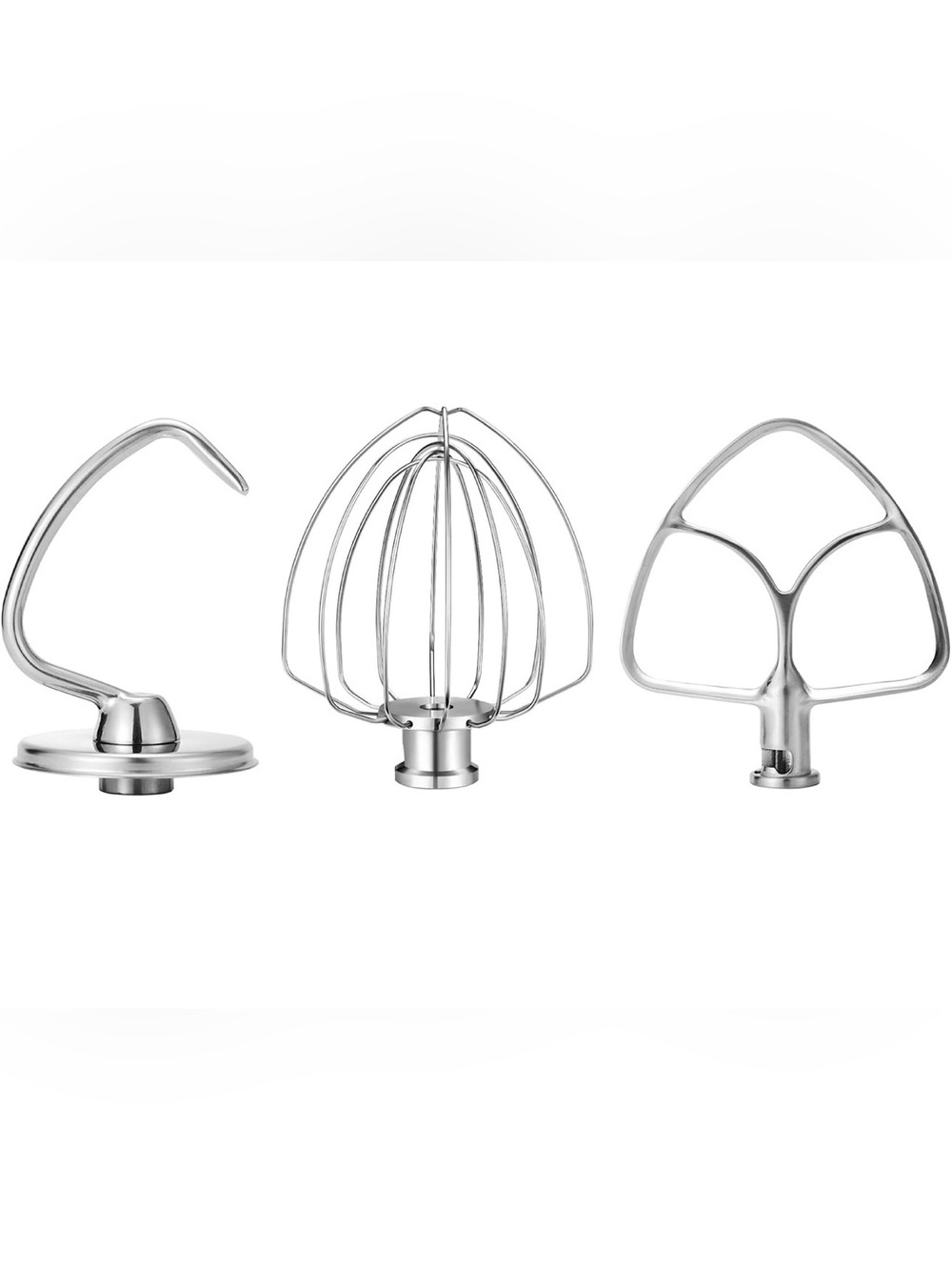 Wiselet Stainless Steel Accessories for KitchenAid 4.5-5 Qt Medium, Silver OB